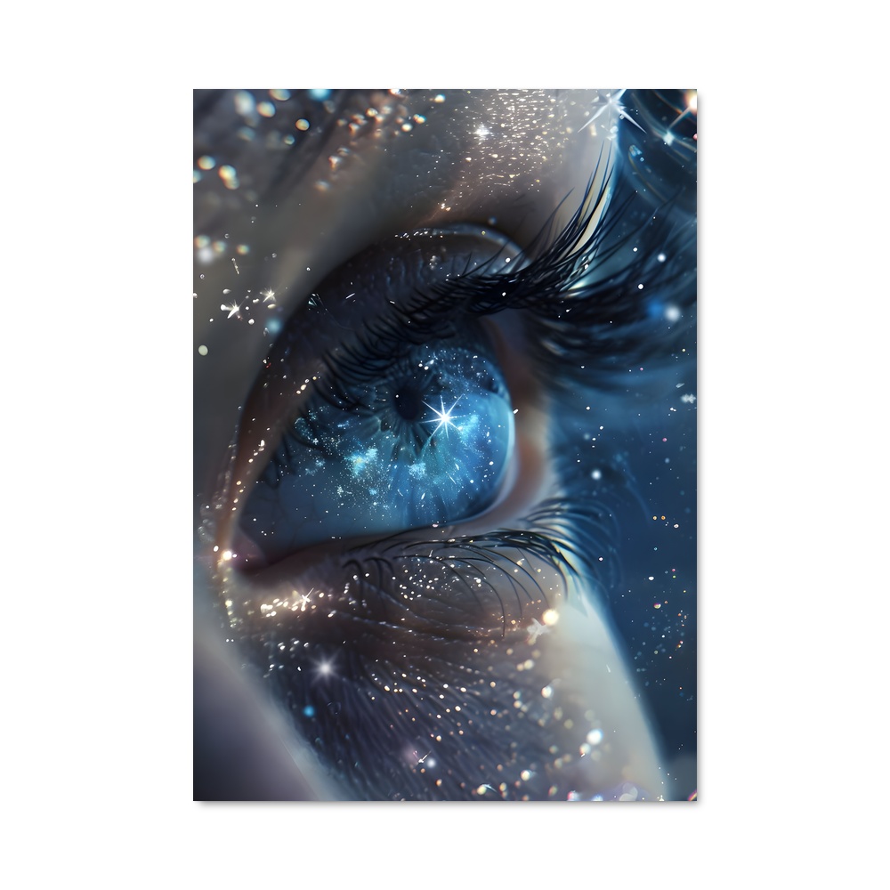 Poster de la Galaxie Énigmatique de l'Œil Noir